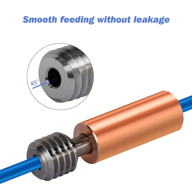 Bimetal CR10 Heatbreak Titanium Alloy Heat Break Throat 1.75mm Copper Plating Tube For Ender 3 CR-10 Hotend 3D Printer