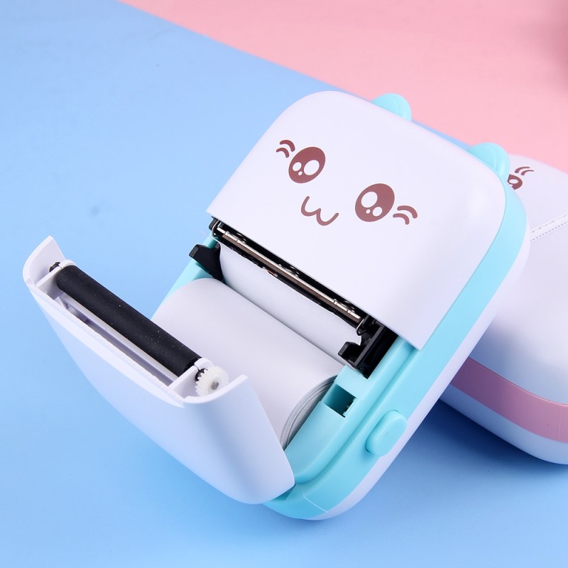 Mini Printer Portable Thermal Printer Photo Lable Printing Pocket Printer 57mm Printing Wireless BT 200dpi Android IOS Printers