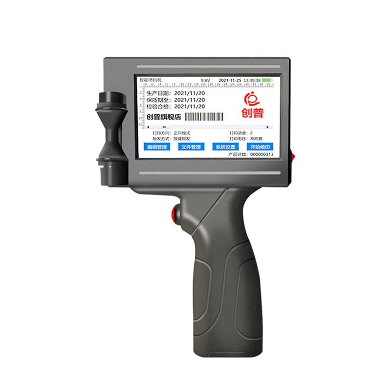 Smart Handheld Inkjet Printer Small Automatic Coding Machine Assembly Line Label Packaging Bag Qr Code Barcode Logo Printer