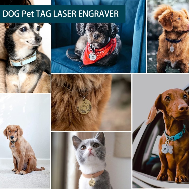 Phezer Mini Logo Mark Printer Cutter Woodworking Wood Plastic DJ6 CNC Diy Laser Engraving Machine 3000mw DAJA Office Electronics