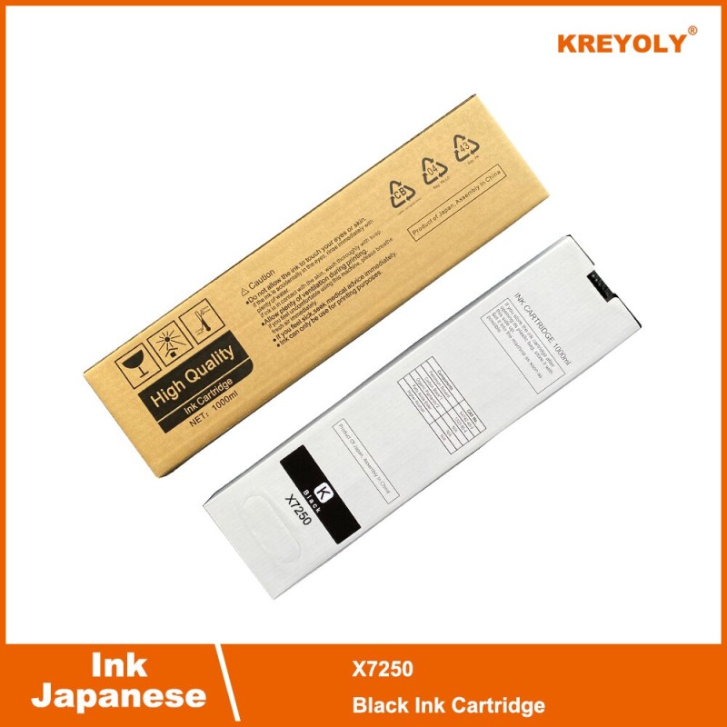 Japanese Ink Cartridge  X7250  BK C M Y ONE Piece