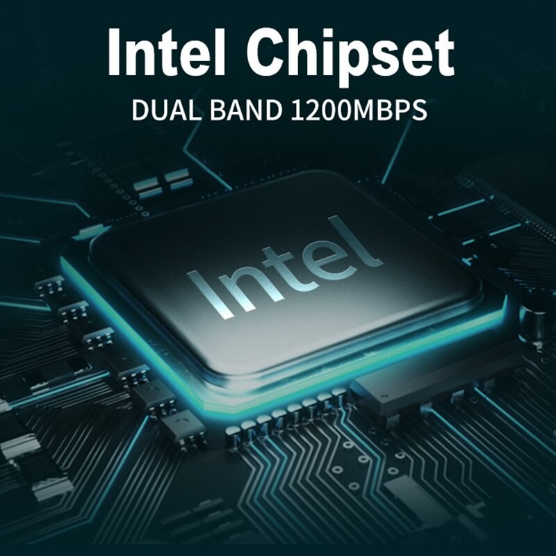 1200Mbps Bluetooth 4.2 PCi Express Wifi Adapter 2.4G/ 5G Dual Band Intel 7265 Wireless PCI-E Card For Desktop PC