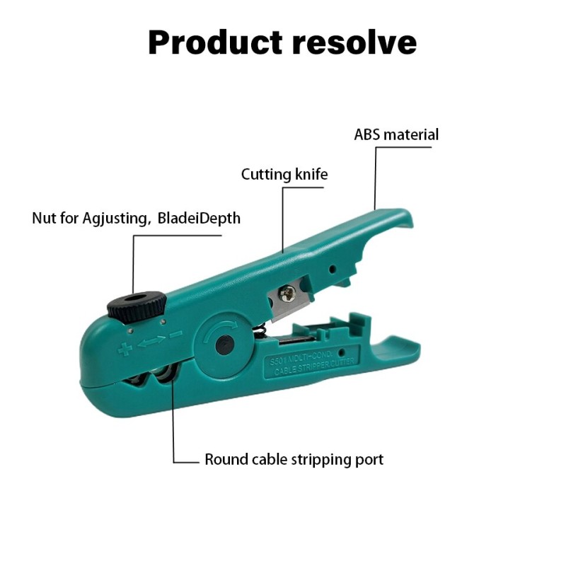 SR RJ45 Pass Through Crimp Tool Kit Ethernet Crimper Cat5 Cat5e Cat6 Cat6A Cat7 Crimping Tool Kit RJ45 RJ11 Wire Strippe