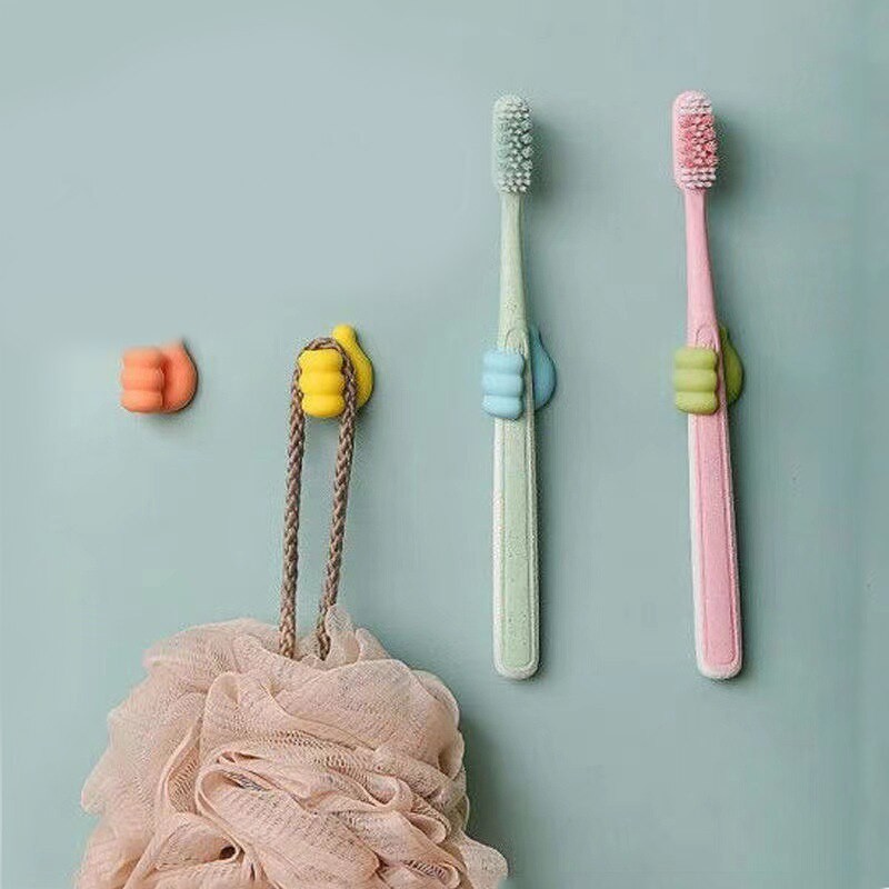 Data Line Adhesive Hook Thumb Hook Small Hand Desk Dormitory Non-perforated Charging Line Fixed Receive Adhesive Hook