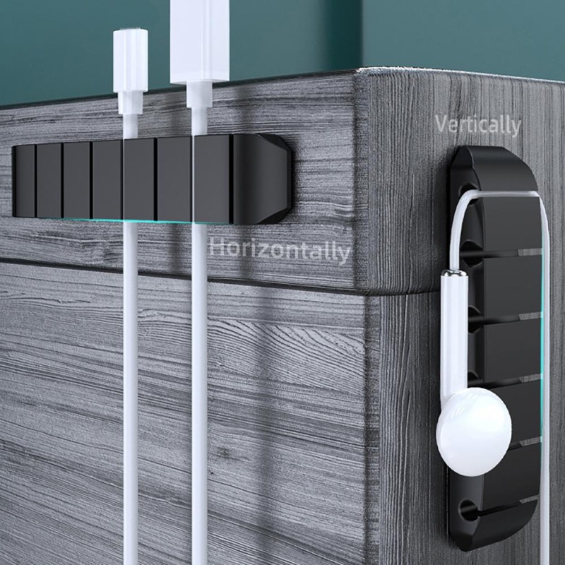 Enrouleur de cÃƒÂ¢ble USB en Silicone, organisateur de cÃƒÂ¢ble Flexible, Clips de gestion pour souris, casque, ÃƒÂ©couteurs, support de