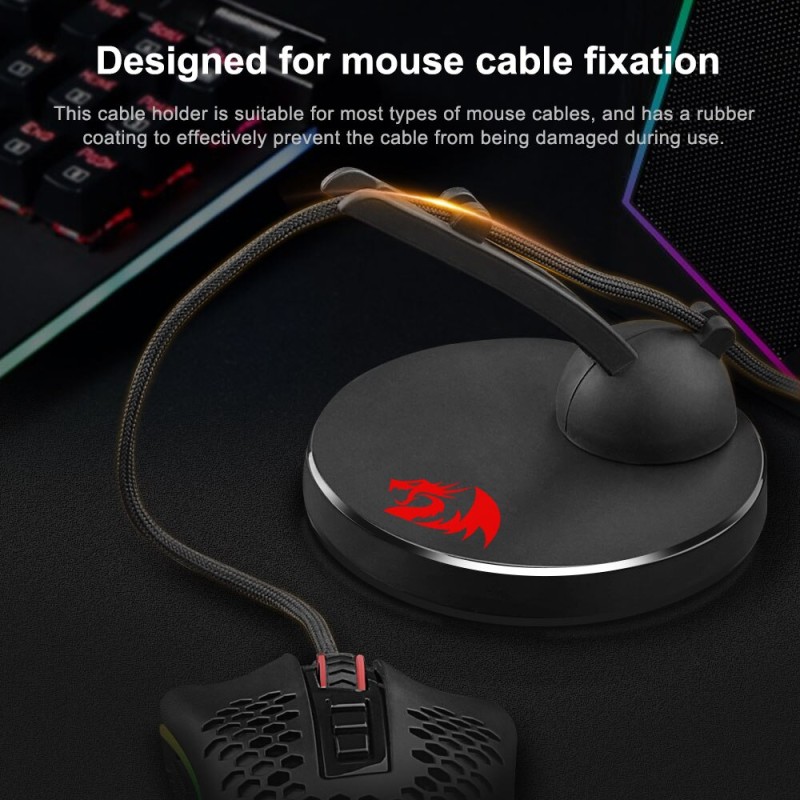REDRAGON HODER MA301 Gaming wired Mouse Bungee Cable Holder Cord Clip Wire Organizer Flexible For Game Mice Computer PC Laptop