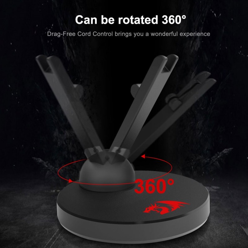 REDRAGON HODER MA301 Gaming wired Mouse Bungee Cable Holder Cord Clip Wire Organizer Flexible For Game Mice Computer PC Laptop