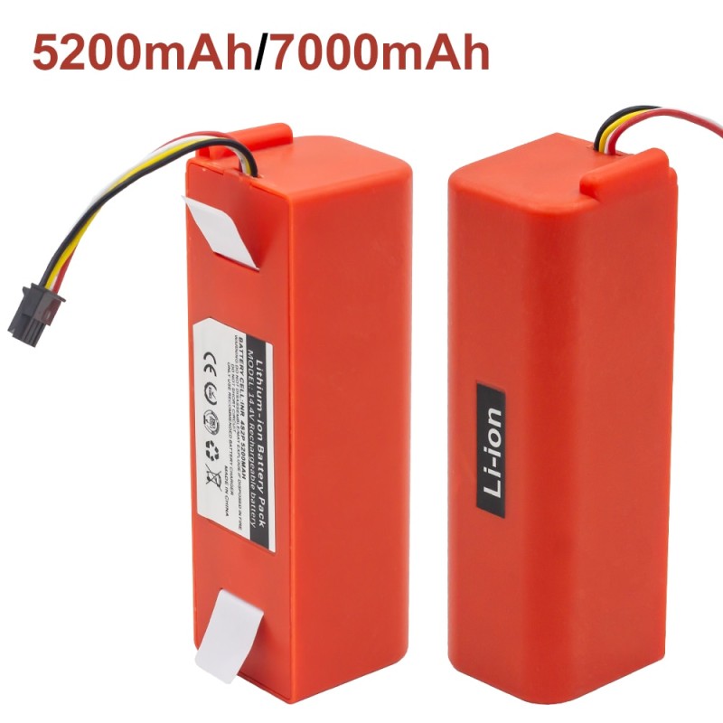Sweeper Battery BRR-2P4S-5200D for XIAOMI Roborock S50 S51 S55 T60 Sweeping Mopping Robot Vacuum Cleaner 5200mAh/7000mAh li-ion
