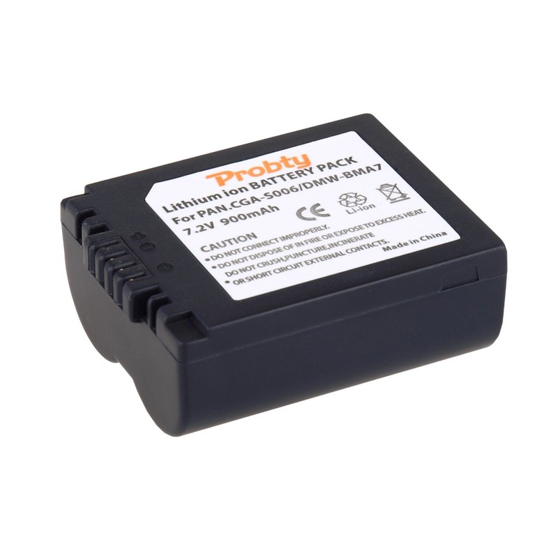 CGA-S006 CGR CGA S006E S006 S006A BMA7 DMW BMA7 Rechargeable Battery for Panasonic DMC FZ30 FZ35 FZ38 FZ50 FZ7 FZ8 FZ18 FZ28