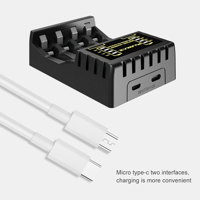 New Four-Slot Multi-Slot Intelligent Fast Charger No.5 No.7 AAA/AA Ni-Cd Battery Charger