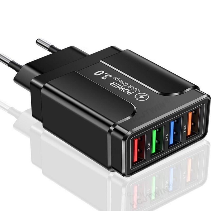 USB Charger Quick Charge 3.0 For Phone Adapter for iPhone 12 Pro Max Tablet Portable Wall Mobile Charger Fast Charger