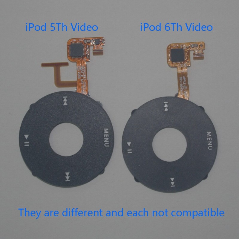 For iPod 6th Classic Red Black White Yellow Purple Green Blue clickwheel