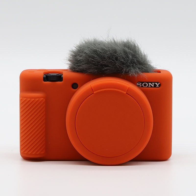 Silicone Armor Skin Case Camera Body Cover Protector for Sony Z-V1 ZV1 Digital Cameras
