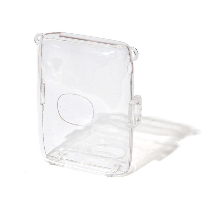 Link2 Protective Clear Case for Fujifilm Instax Mini Link 2 Instant Film Printer - Crystal Hard PVC Cover with Shoulder Strap