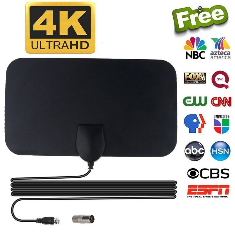 High-Gain High-Definition TV Digital TV Box Digital TV Antenna Booster Active Indoor Antenna Flat Setting