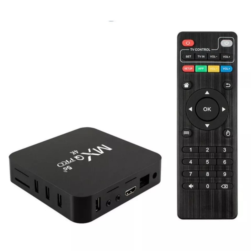BoÃƒÂ®te de tÃƒÂ©lÃƒÂ©vision intelligente 4k Mxq Pro 5g 8 go/128ggb Wifi Android 11.1