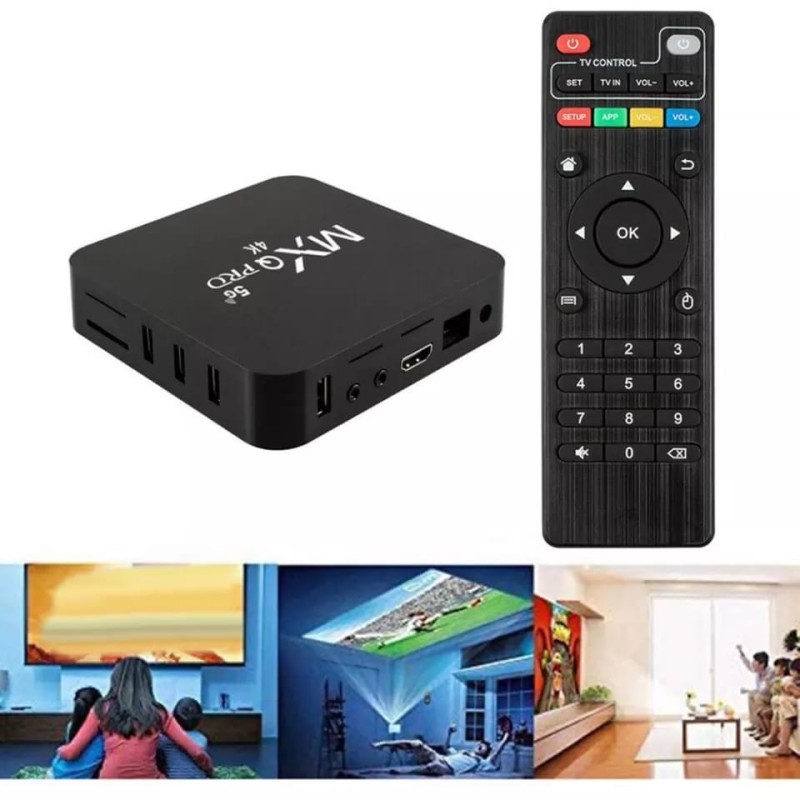 BoÃƒÂ®te de tÃƒÂ©lÃƒÂ©vision intelligente 4k Mxq Pro 5g 8 go/128ggb Wifi Android 11.1