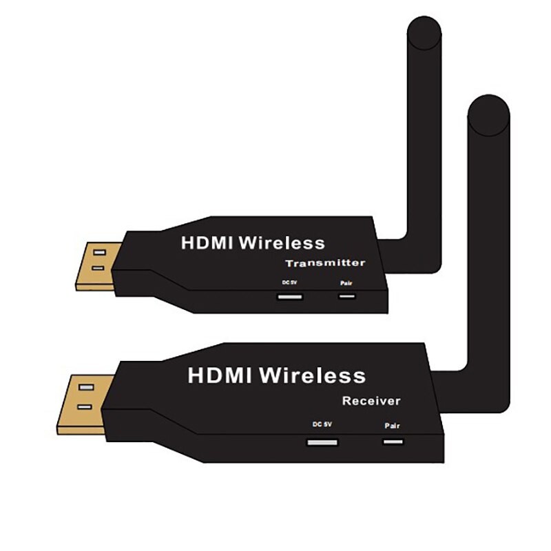 Wireless HDMI Extender Video Transmitter Receiver Screen Share Display Dongle Adapter for PS4 DVD PC To TV Monitor Projector 50m