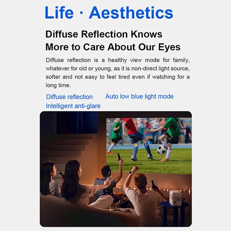 Wanbo T6 MAX Projector 4K 1080P Android 9.0 Mini Projector 650ANSI Lumens 5G WiFi Projector AI Voice for Office Home Cinema