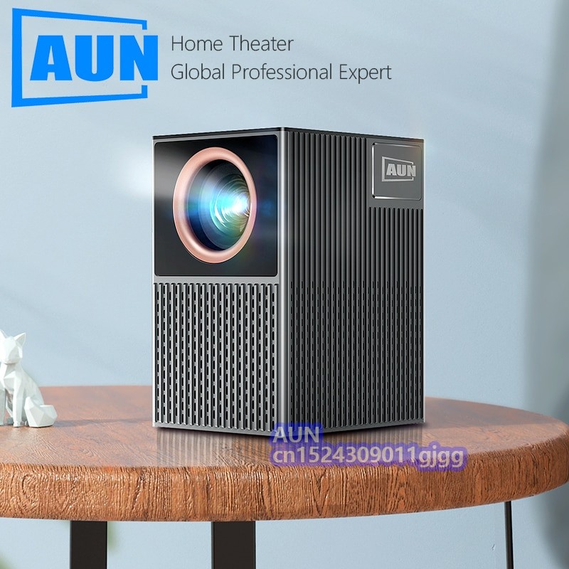AUN A40C LED Mini Projector Video Portable Beamer Smart TV Home Theater Cinema Projectors WIFI Sync Android IOS Phone 4K Video