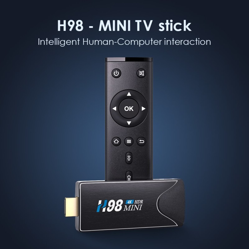 Mini TV Stick Android 10 4K 2G 16G Android TV Box 2.4G 5.8G Dual Wifi Smart TV Box Media Player TV Receiver Set Top Box