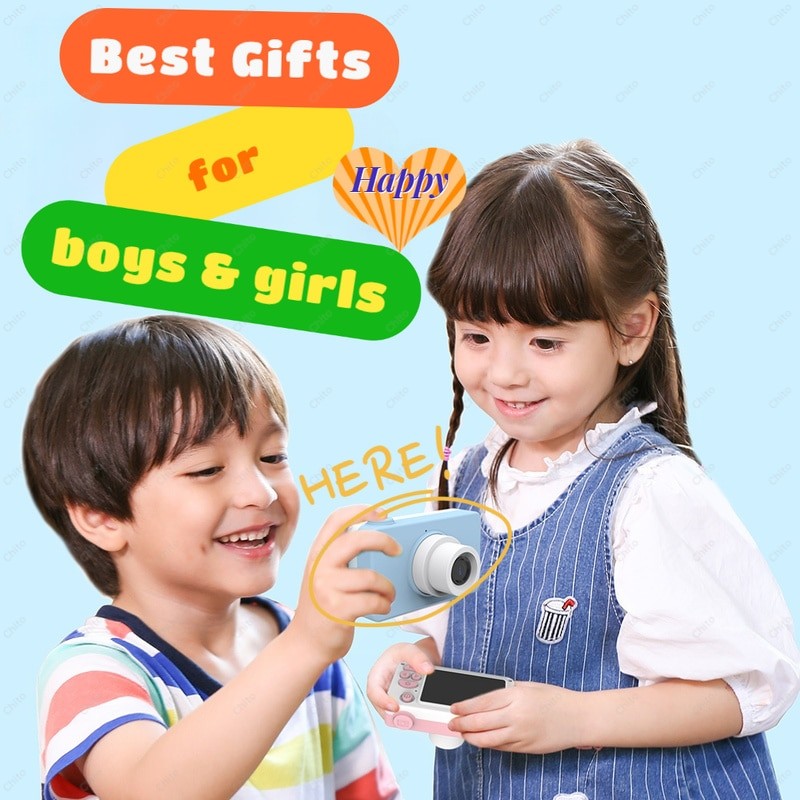 Digital Photo Camera For Children Mini Eduction Toy Kids Camera Boys Girls Gift Video With 16 32 Gb Sd Card Silicon Coat Camaras