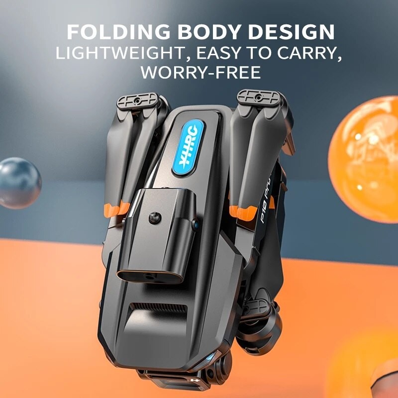 P10 Drone 8K With ESC HD Dual Camera 5G Wifi FPV 360 Full Obstacle Avoidance Optical Flow Hover Foldable Quadcopter Toys