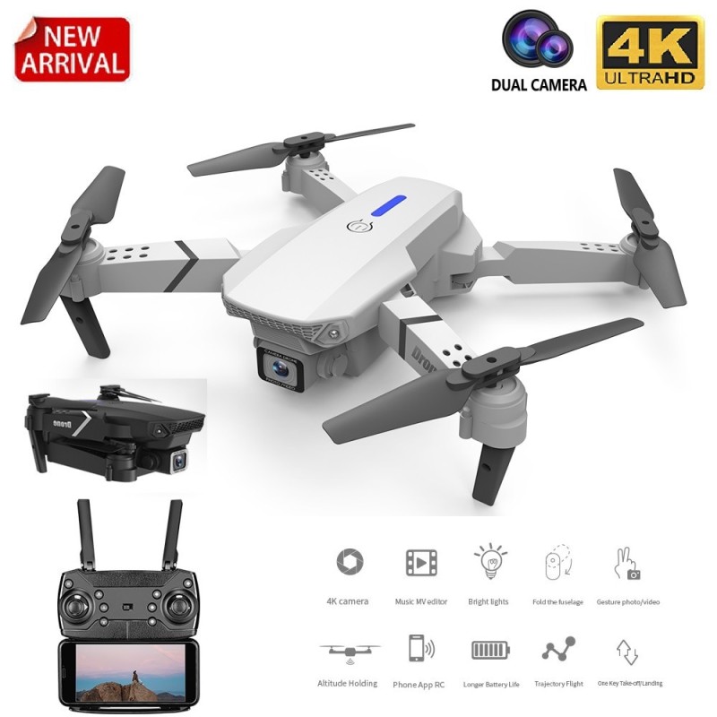 E88 4K folding fixed height UAV to take remote control aircraft high resolution large wide Angle aerial photography quadcopter