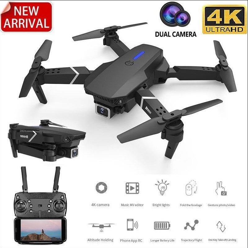 E88 4K folding fixed height UAV to take remote control aircraft high resolution large wide Angle aerial photography quadcopter