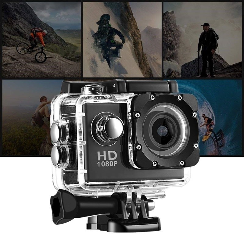 Mini Action Camera 2 Inch Display Underwater Waterproof Video Recording Camera Sports Camera