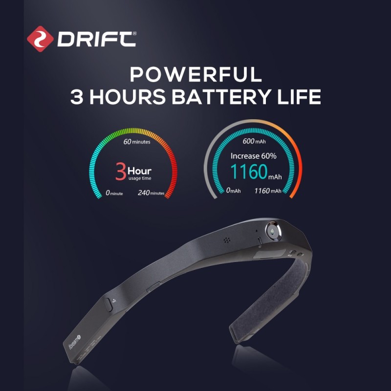 Drift Ghost X3 Action Camera Sport 1080P Head Mounted WiFi Helmet Remote Command 3 Hours Battery Livestream Camcorder Sports Cam