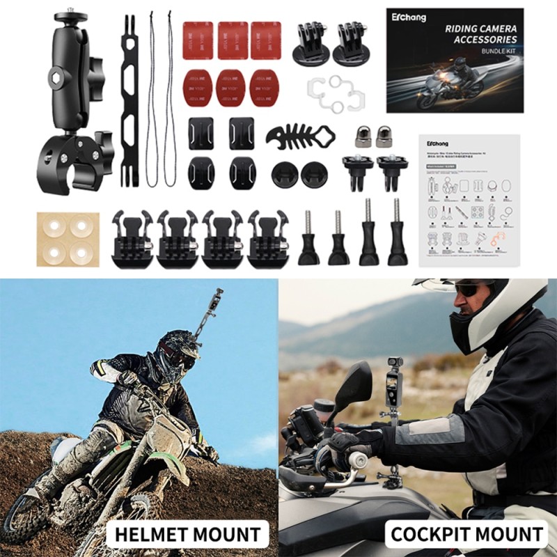New 4K Action Camera For Motorcycle Bicycle HD Wifi Camera Outdoor Equipment Pocket Sport Cam With Accessories For Helmet
