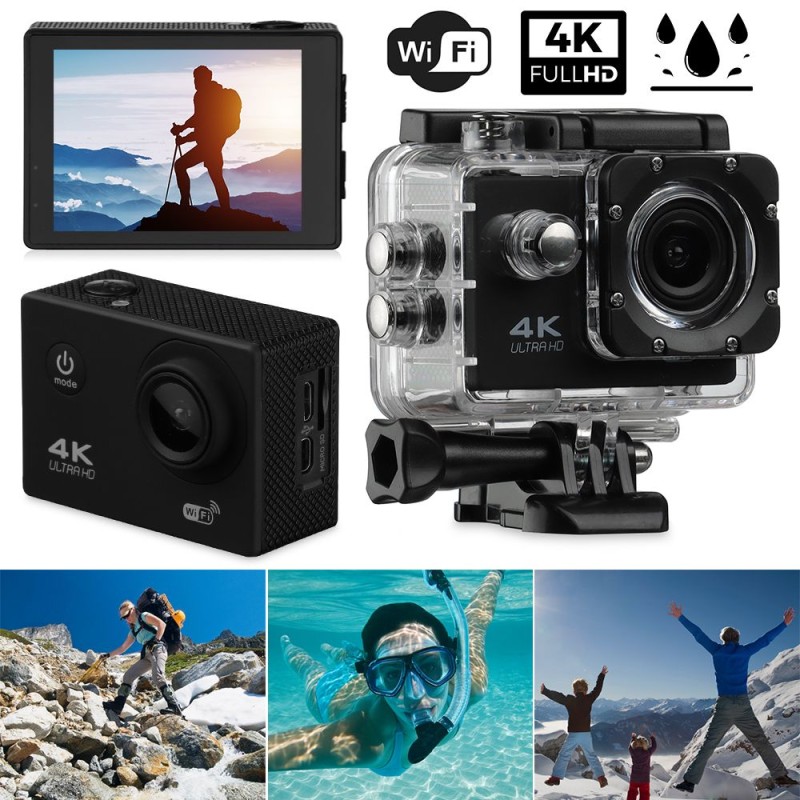 Professional Multi-function Ultra 4K 1080P Action WiFi Camera DV Sports Camcorder Mini Smart Underwater Cam Waterproof