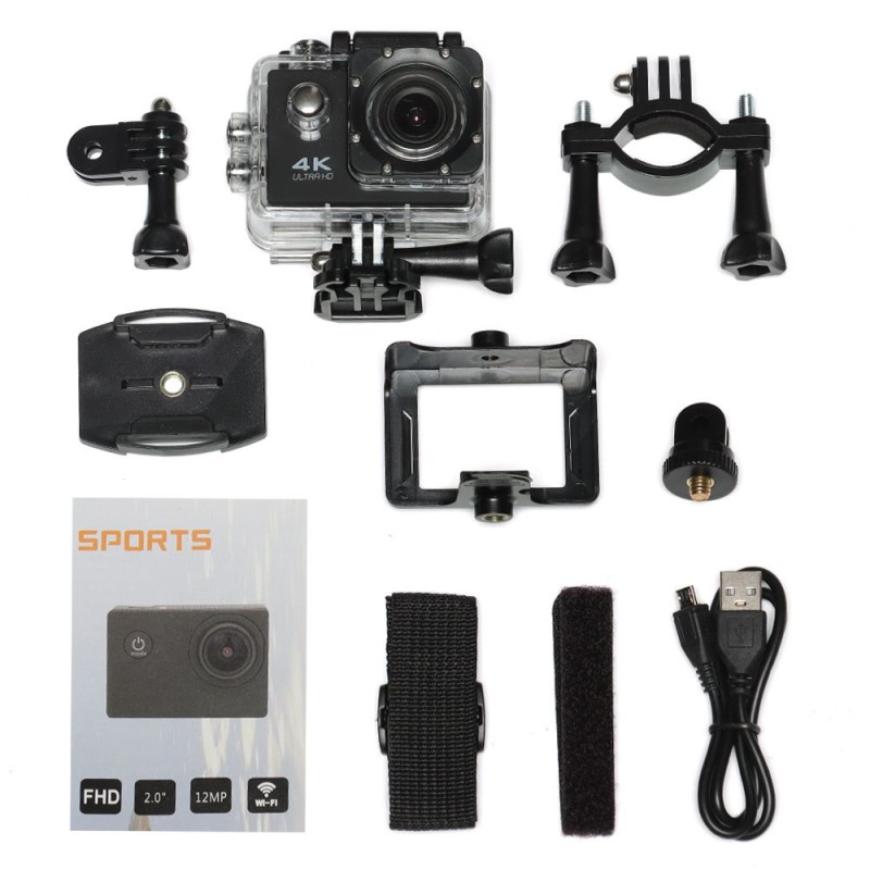 Professional Multi-function Ultra 4K 1080P Action WiFi Camera DV Sports Camcorder Mini Smart Underwater Cam Waterproof