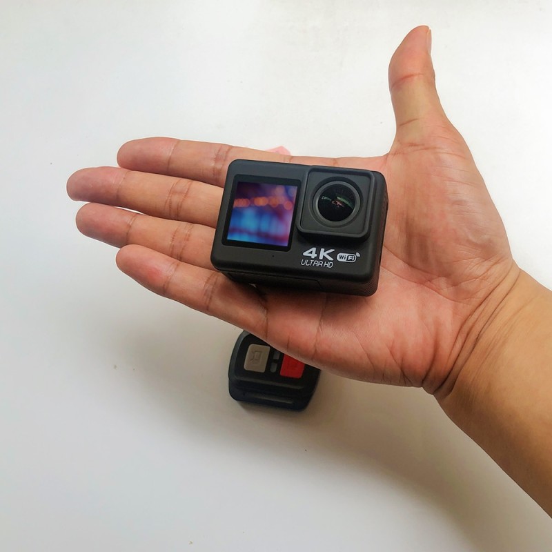 Action Camera 4K 60FPS Sony Lens 2.0 inch LCD EIS Dual Screen 24MP WiFi Video Recording Waterproof Sports Cam Go Pro