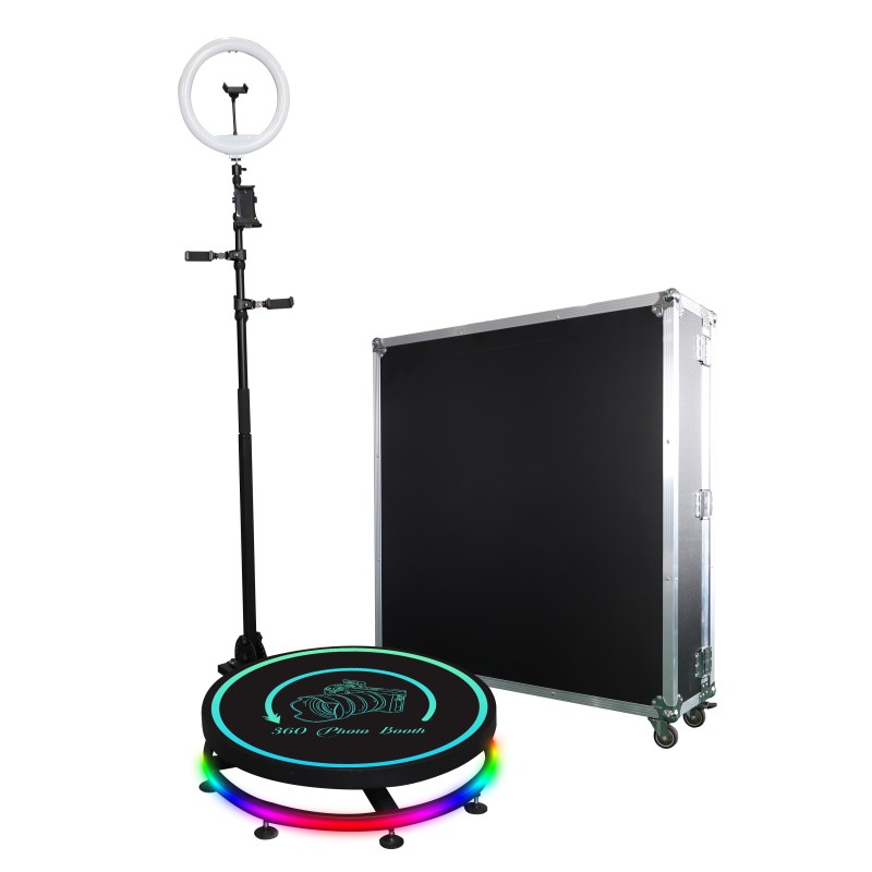 2023 New Adjustable 360 Photo Booth Photobooth 360 Video Photo Booth Ratotaing Automatic 360 Photo Booth