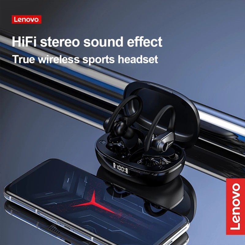 Lenovo LP75 TWS 5.3 Earphones Bluetooth Wireless Sports Headphones LED Digital Display HiFi Stereo Noise Reduction Earbuds
