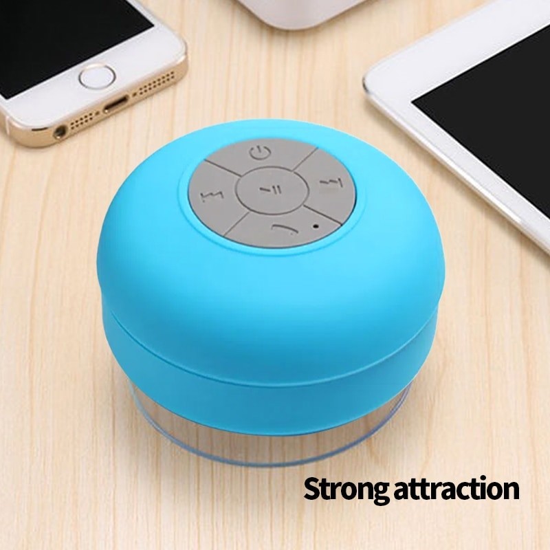 Bathroom Waterproof Drop Bluetooth Speaker Kitchen With Large Suction Cup Mini Wireless Portable Stereo
