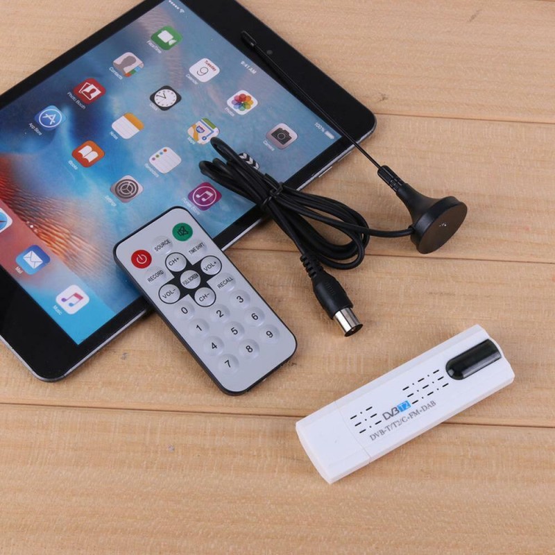 Digital Satellite DVB-T2 USB TV Stick Tuner HD TV Receiver DVB-T / DVB-C/ FM/DAB