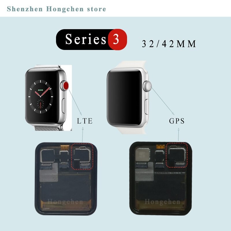 For apple watch Series SE 5 4 LCD Display Touch Screen OLED Digitizer Assembly iwatch 1 2 3 LTE GPS 38mm 42mm 40mm 44mm original