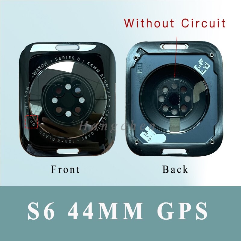 New Back Glass Replacement For Apple Watch SERIES 6 SE 40MM 44MM Rear Door Battery Cover Aluminum Case