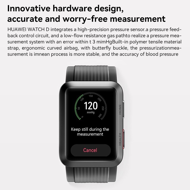 Huawei WATCH D Wrist Ecg Blood Pressure Recorder Intelligent Blood Pressure Measurement ECG Health Monitoring Sports Bracelet