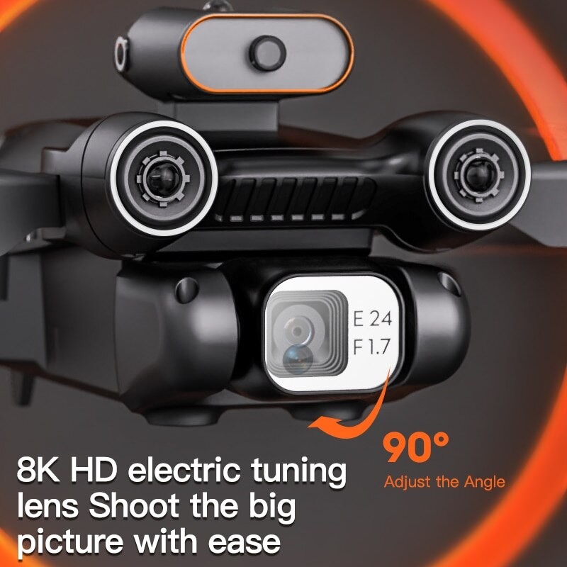 Drone Folding Hd Real-time Aerial Photography Optical Flow Positioning Long Endurance Anti-collision All Around Obstacle Avoidan