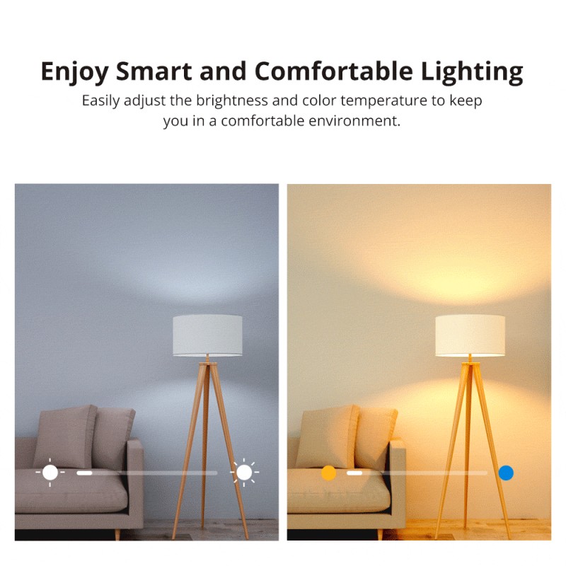 SONOFF B02/B05-BL WiFi Smart Light Bulb E26 E27 RGB LED Lamp Warm White Colorful Dimmable Lights App Voice Control for Alexa