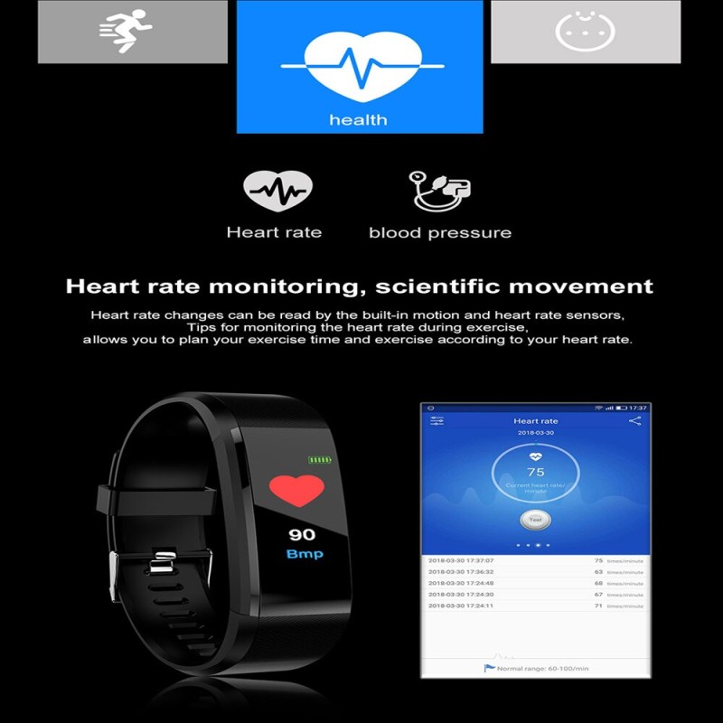 Q1 Smart Watch Men Women Bluetooth Sports Fitness Bracelet IP67 Waterproof Fashion Electronic Wristwatch for Android IOS