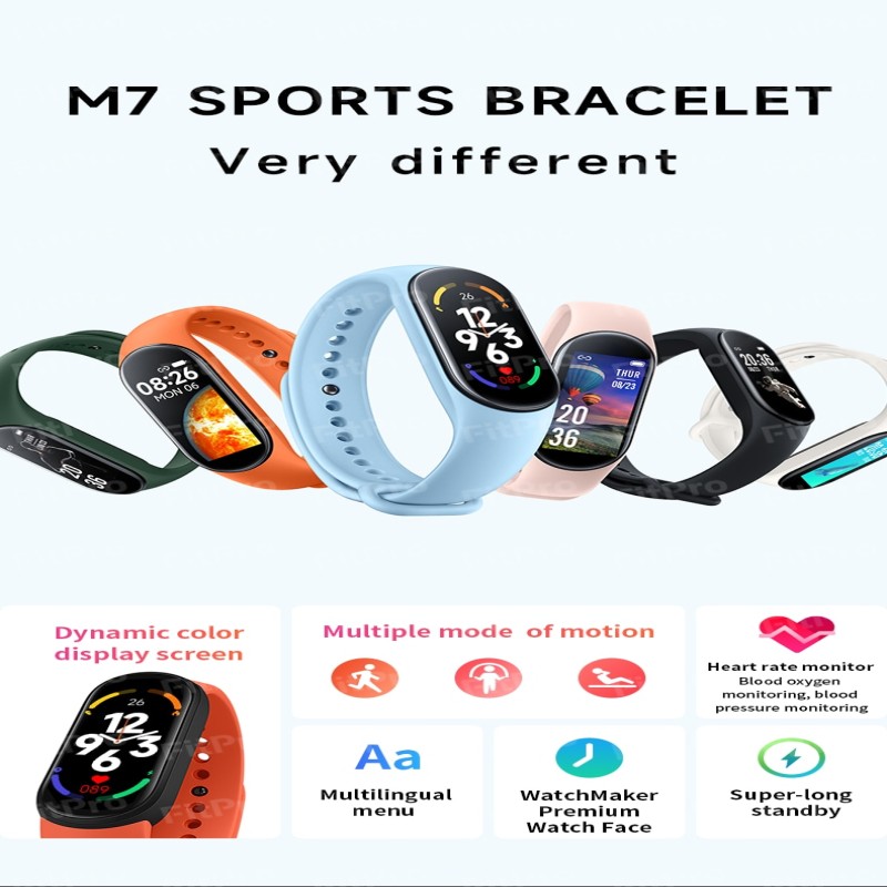M7 Smart Watch Men Women Smartband M7 Heart Rate Smartwatch Fitness Tracker Blood Pressure Sport Smart Bracelet for mi band 7