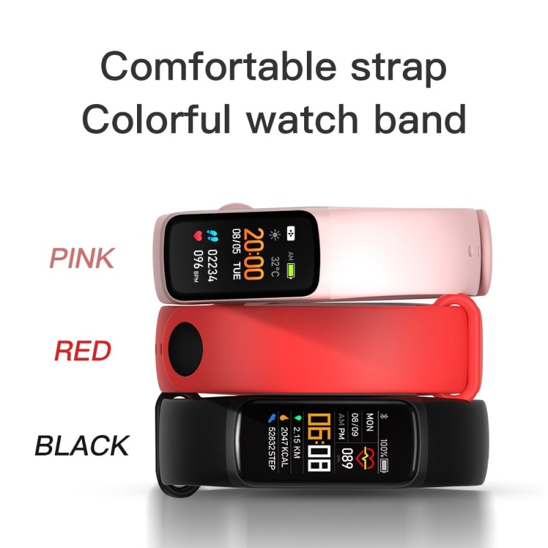 Smart Bracelet Watch Men Women Blood Pressure Fitness Bracelet Heart Rate Monitor Fitness Tracker IP67 Waterproof Smart Band