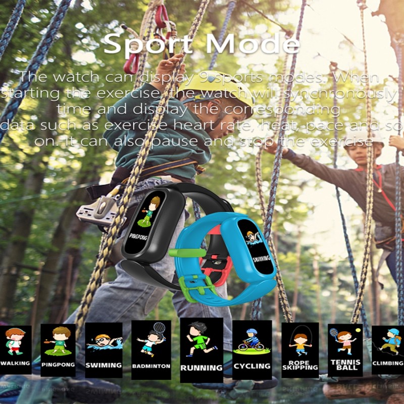 2022 Kids Smart watch Men Women Waterproof Kids Smart band Sleep Sport Fitness Heart Rate Monitor  band For Android Ios T16