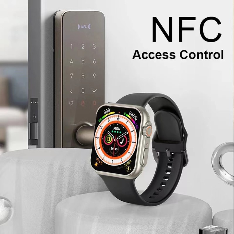 Newest Smart Watch Ultra Series 8 NFC Smartwatch Men Women Bluetooth Calls Wireless Charging Fitness Bracelet 2 Inch HD Screen