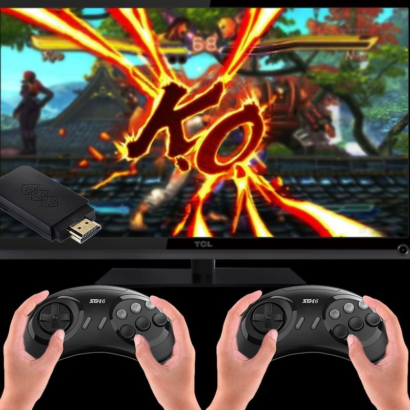 EMX-43 4k Game Stick Built In 688 Games TV Video Game Console Mini Consola Wireless Gamepad Consolas De Juegos For Sega